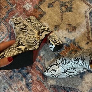 Snakeskin boots